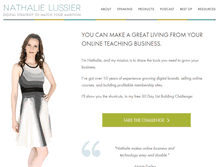 Tablet Screenshot of nathalielussier.com